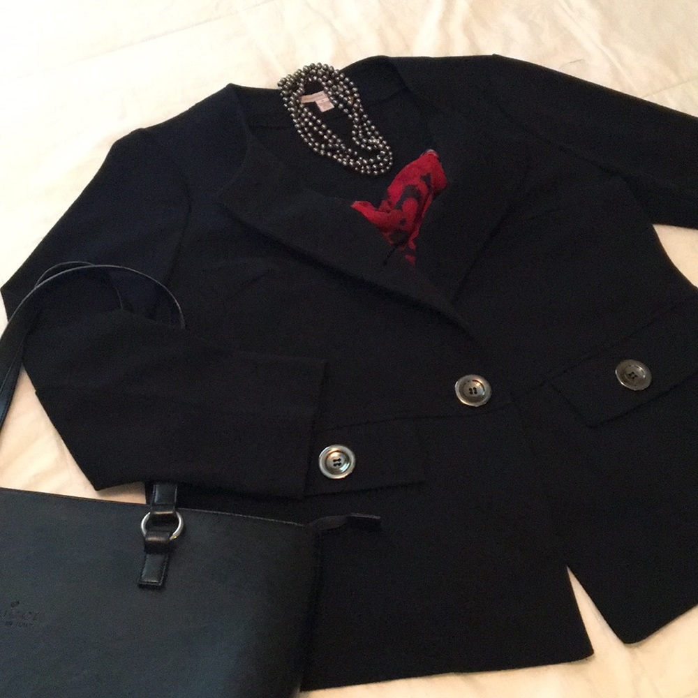 Black plus size blazer 1x
